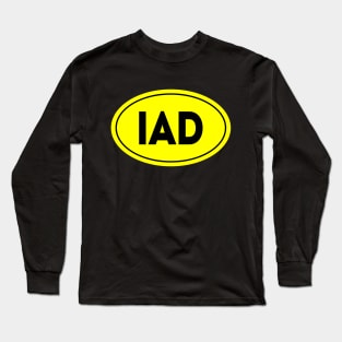 IAD Airport Code Washington Dulles International Airport USA Long Sleeve T-Shirt